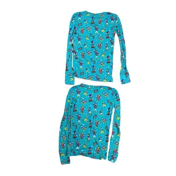 Posh Peanut Disney100 Long Sleeve Pajama Top Only Bundle of Two Youth Sz 10-12Y - Picture 3 of 7